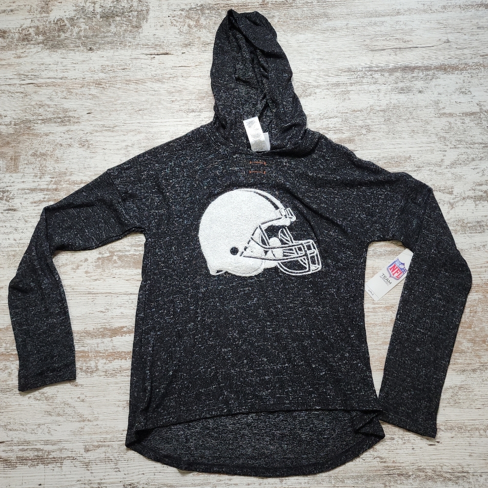 Girls Cleveland Browns Hooded shirt size XL 14-16 NFL